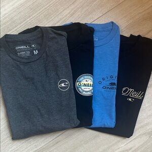 Men’s O'Neill Men's Short Sleeve Tees - Charcoal, Black, Blue, size medium